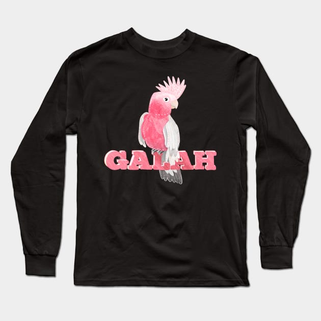 Pink Galah Long Sleeve T-Shirt by mailboxdisco